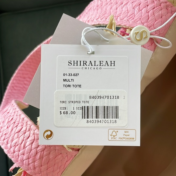 NWT Shiraleah striped Tote Bag - Picture 5 of 5